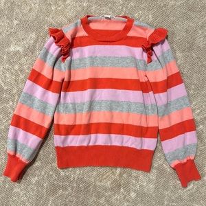 Crewcuts Ruffle Puff Sleeve Sweater